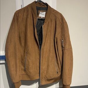 Jack and Jones Tan Bomber Jacket